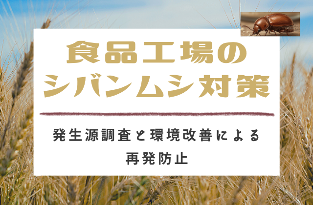 食品工場のシバンムシ対策｜発生源調査と環境改善による再発防止