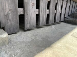 木柵部施工前