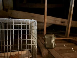 捕獲器と赤外線カメラ