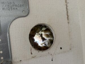 配管の貫通部