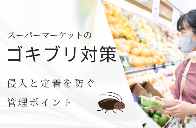 スーパーマーケットのゴキブリ駆除｜侵入と定着を防ぐ管理ポイント