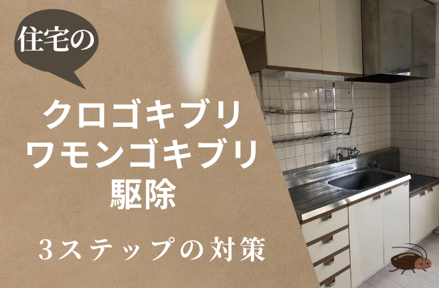 住宅のクロゴキブリ・ワモンゴキブリ駆除｜侵入防止から駆除方法まで