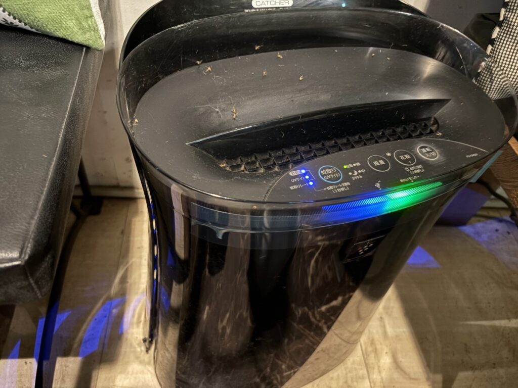 蚊も取れることになっている空気清浄機